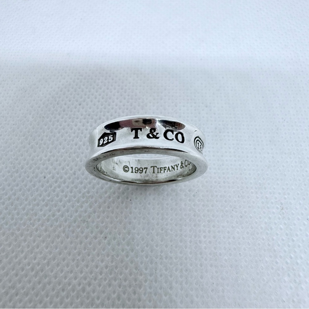 Tiffany & Co. 1827 Concave Sterling Silver Band Sz 9.5